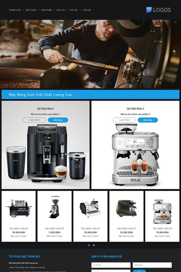 Website Bán Hàng Máy Móc Công Nghiệp Mẫu 19